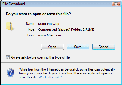 Choose Run to Install the Software