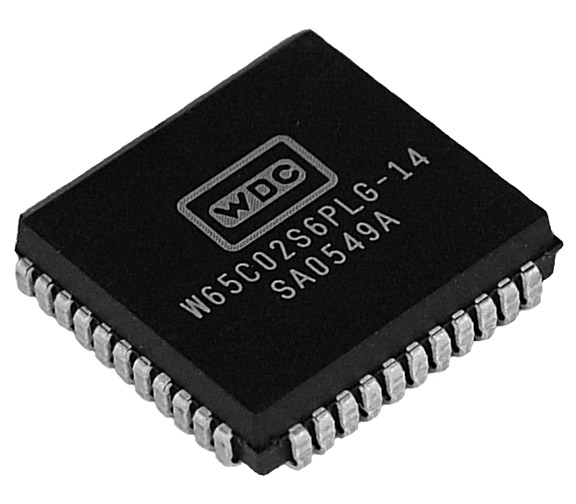 This is a Picture of the W65C02S6PLG-14 8-bit Microprocessor in a Plastic Leaded Chip 
											Carrier, 44 pin package. The W65C02S is a low power 8-bit microprocessor utilized in a vast 
											array of products for the Automotive, Consumer, Industrial, and Medical.